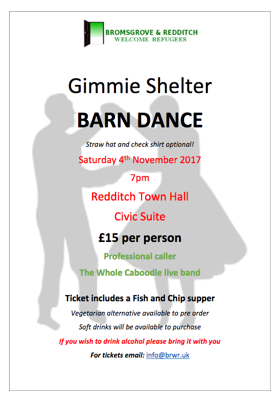 Gimmie Shelter Barn Dance 4th November 2017 Poster